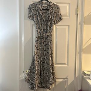 ALC snakeskin dress with belt